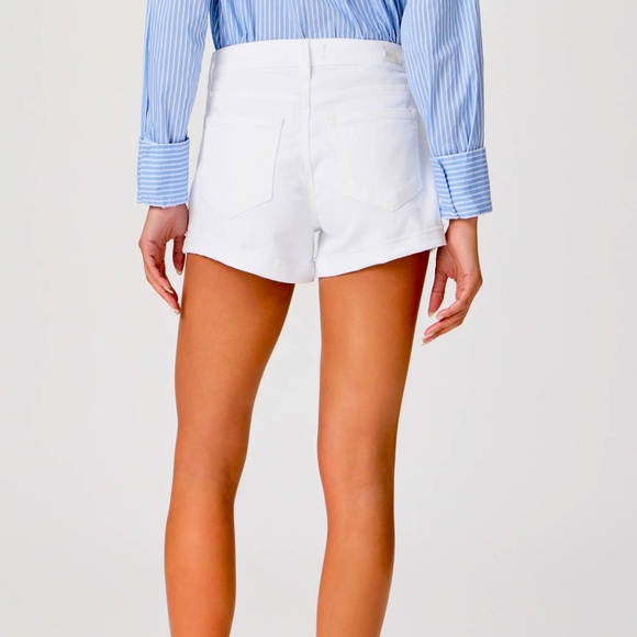 PAIGE Jimmy Jimmy Short Boyfriend Short Raw Hem Cuff Sz 31 - Picture 4 of 11